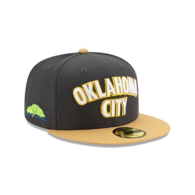 Grey Oklahoma City Thunder Hat - New Era NBA 2019 NBA Authentics City Series 59FIFTY Fitted Caps USA2530647